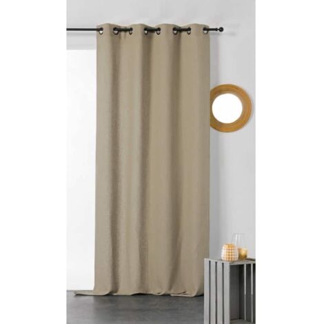Rideau en nid d'abeille Taupe 140x245 cm