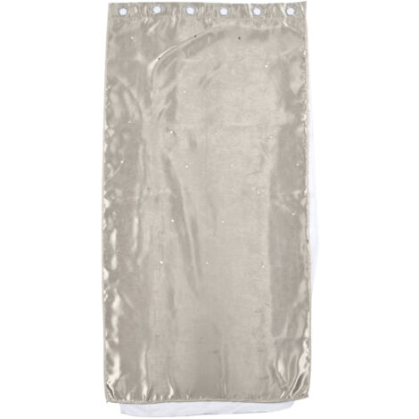 Rideau en polyester naturel respirant anti-lumière pour chambre, salon ou salle de classe, couleur crème