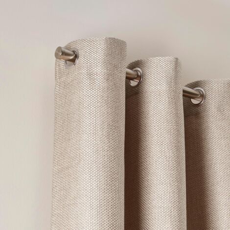 Rideau en Tissage toile à l'effet satiné COCONUT