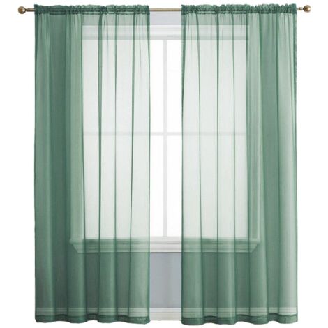 Rideau en voile d'organza à œillets pour tringle