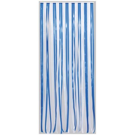 Rideau enfant blanc et bleu 90x220 cm – Séparation lumineuse pour intérieur – Design frais et moderne – Morel