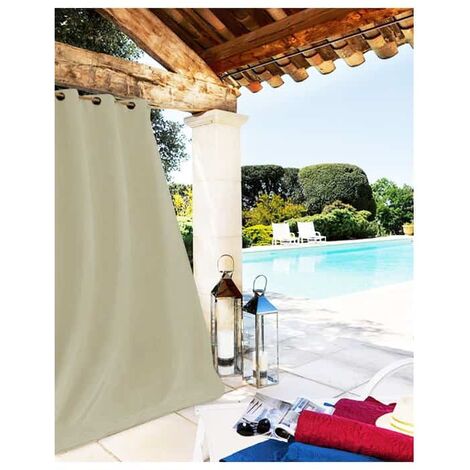 Rideau de porte Antilles en polyéthylène - 90x220 cm - brun et beige -  Cdiscount Maison