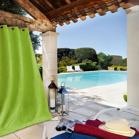 Rideau extérieur imperméable Vert pomme 135x240 cm
