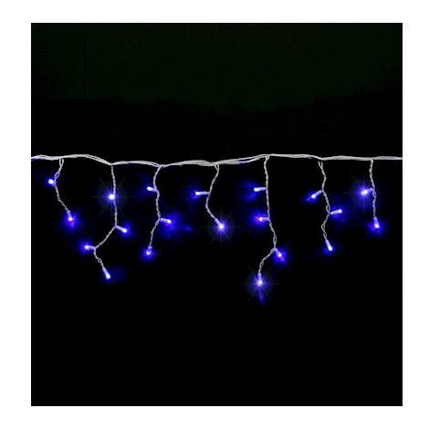 rideau - festilight authentic - stalactite - 3 x 0.6 mètres - bleu - 16 descentes - festilight 50421-16-w3-z