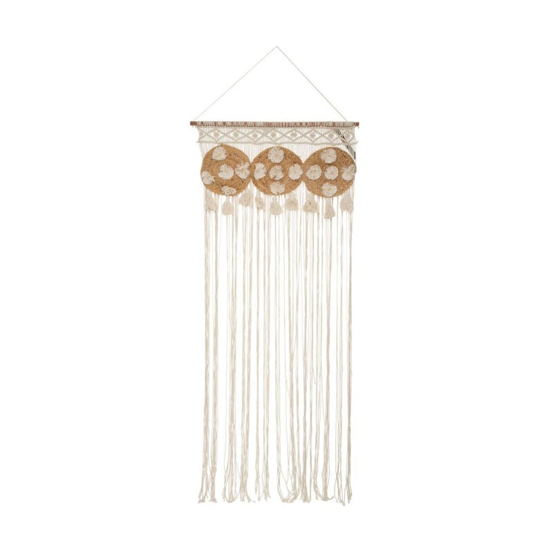 Rideau Fil Macramé 'Gypsy' 90x200cm Beige