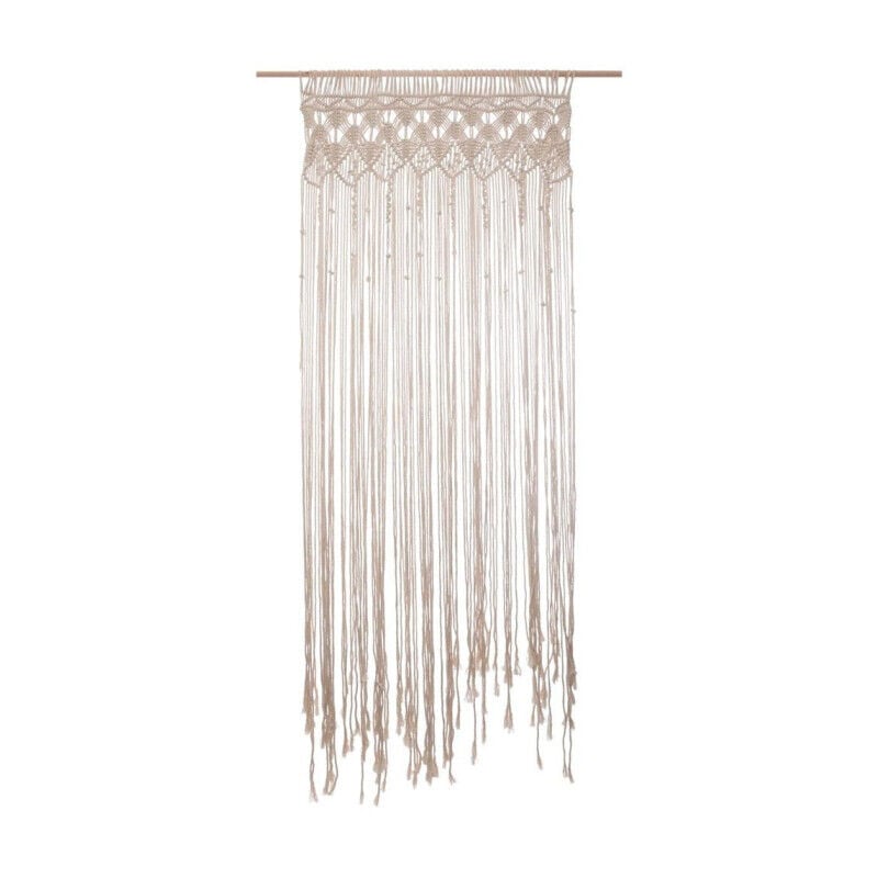 Rideau Fil Macramé 'Été' 90x200cm Beige
