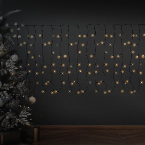 Rideau Guirlande LED Extérieur 3m Flash 2700K Blanc chaud