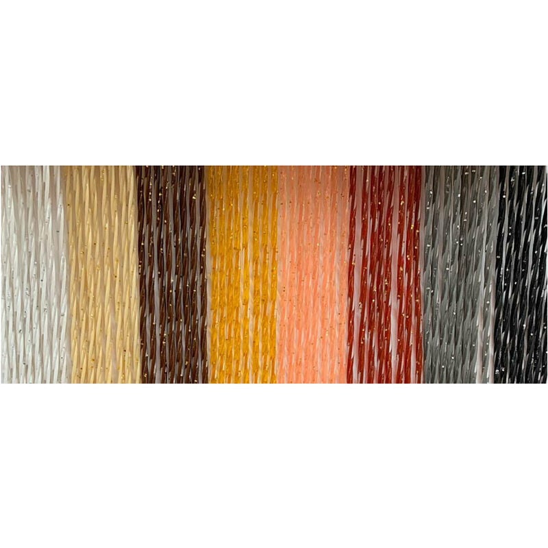 Rideau Hélicoïdal 'Aquarium' Cm. 140 x 240 - Blanc/Argent Pailleté