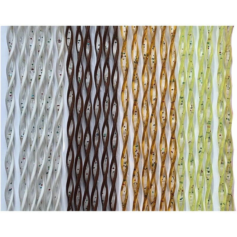 Rideau Hélicoïdal 'Luna' Cm. 140 x 240 - Op. Blanc/Transpar.