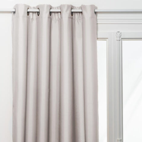 Rideau Isolant à Œillets "Eliat" 140x260cm Beige Lin