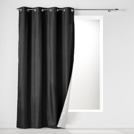 Rideau Isolant à Œillets "Icemount" 140x260cm Noir