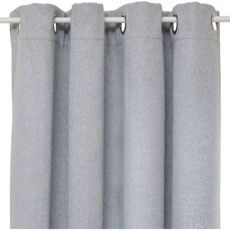Rideau isolant Kys bleu minéral 140x260cm - Atmosphera créateur d'intérieur