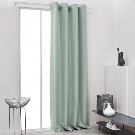 Rideau Isolant Thermique Essential Uni - 140 x 240 cm - Céladon