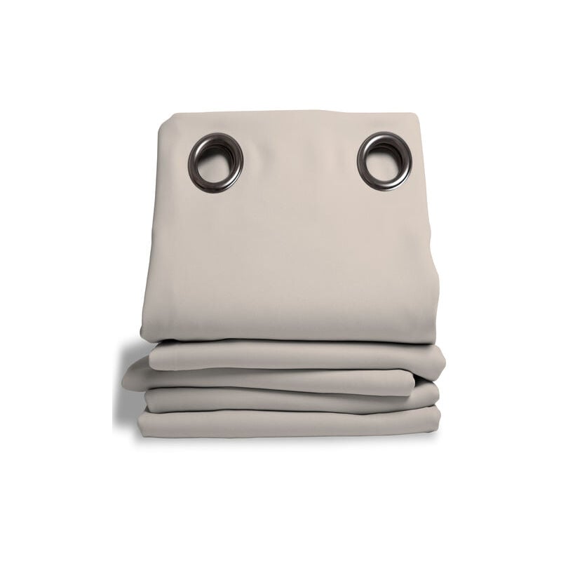 Rideau Isolant Thermique Hiver Couleur Galet 260 x 145