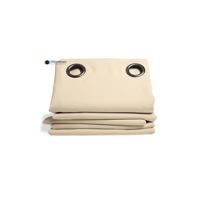 Moondream - Rideau isolant thermique hiver couleur Coquille 145 x 260