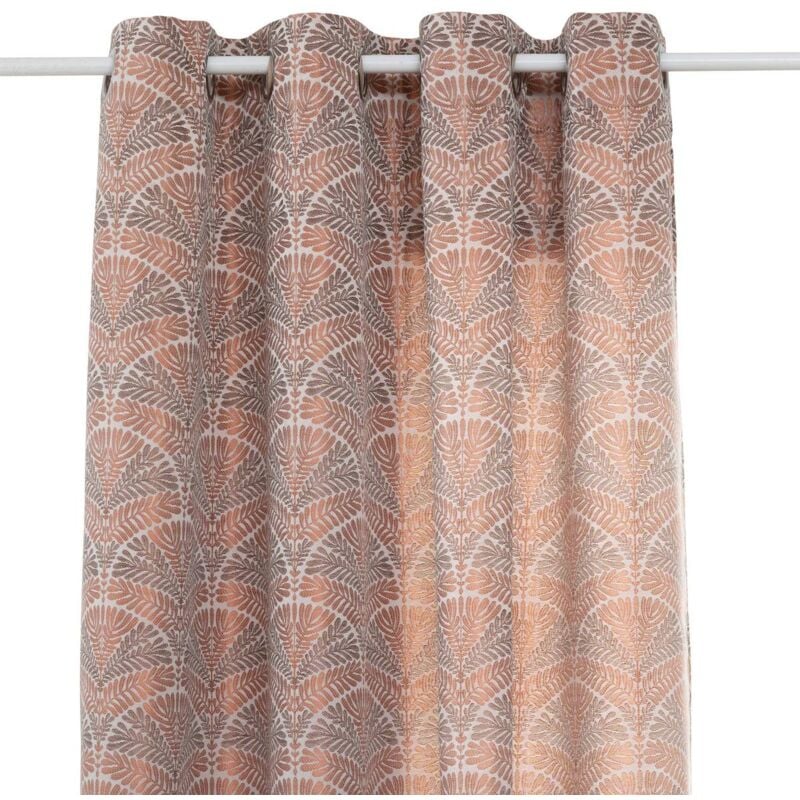 Rideau Mizani jacquard terracotta 135x260cm Atmosphera créateur d'intérieur