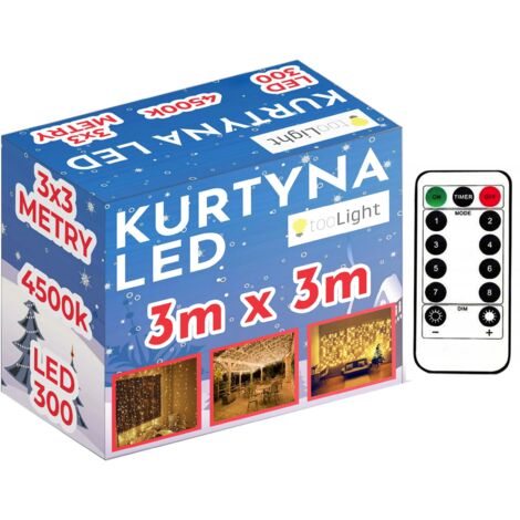 RIDEAU LED 300 DIODES 3X3M