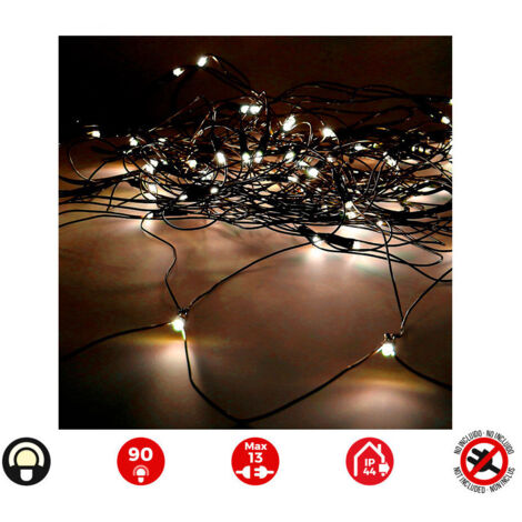 Rideau Led Icicle Connectable éclairage Festif Blanc Chaud Connectable - Edm