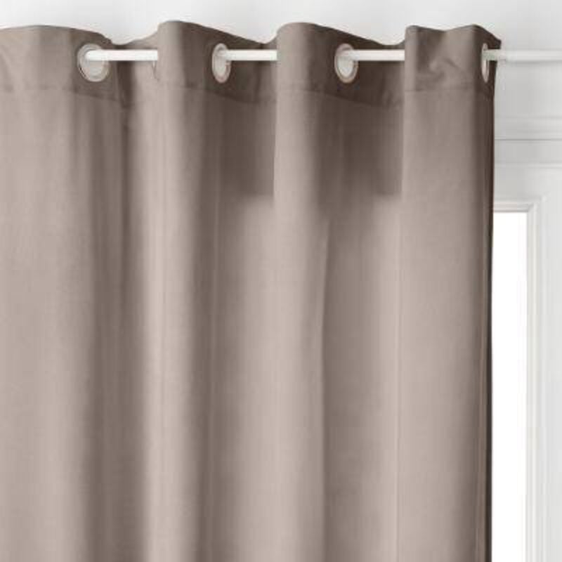 Rideau Lilou gris taupe 140x260cm Atmosphera créateur d'intérieur
