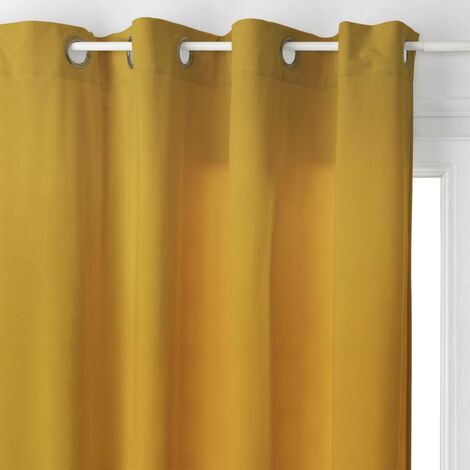 Rideau Lilou jaune 140x260cm - Atmosphera créateur d'intérieur