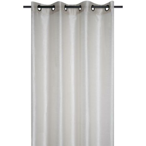 Rideau LINWOOD 140x260 beige clair brillant
