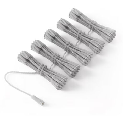 Rideau Lumineux Connecté 0,5x4m IP65 - Fil Transparent - Étanche, Intelligent et Parfait pour l'Extérieur - TWINKLY