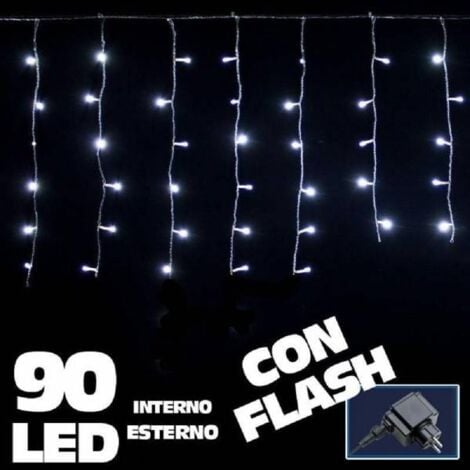 Extension 6 m pour Rideaux Guirlande LED Extérieurs Câble Noir - Ledkia