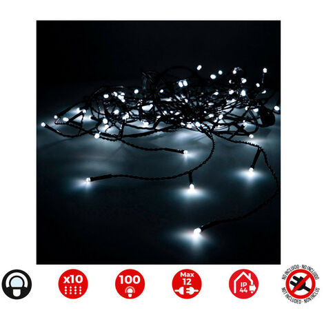 Rideau Lumineux Easy-connect Rideau Led 100l Blanc Froid, Usage Int/ext, Basse Tension - Edm