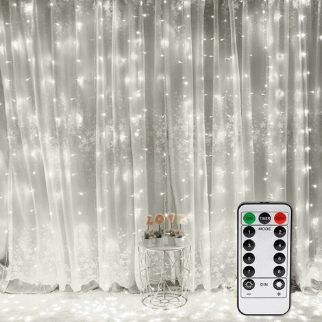 Guirlande Lumineuse Exterieure, 400 LED Noel Guirlande Lumineuse Sapin,  Rideau Lumineux Noel Exterieur Interieur Led Decoration Noel, APP, 8 Modes  D'éclairage, 9* 4.1M (blanc chaud et blanc froid) : : Luminaires  et Éclairage