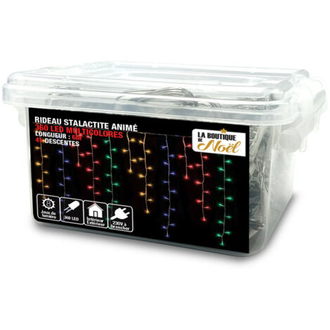 Rideau lumineux LED stalactite