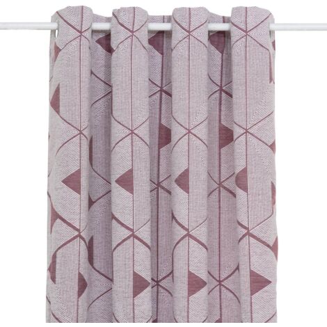 Rideau Maloe jacquard violet clair 140x260cm - Atmosphera créateur d'intérieur