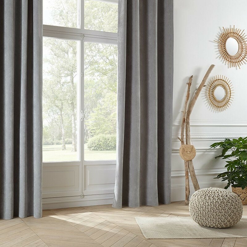 Rideau Memo gris clair 140x260 Atmosphera