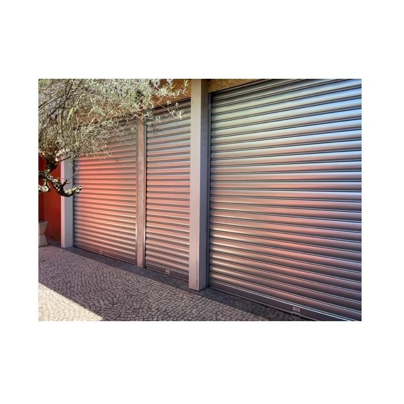 4M - Rideau Métallique Galvanisé Motorisé 220V Lames Pleines 7/10ème L3000 H3000 classic