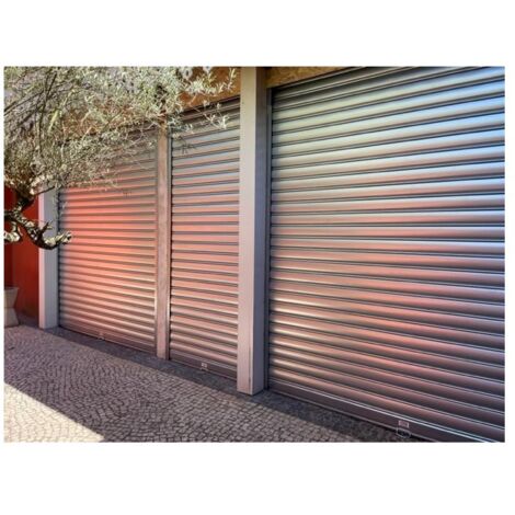 Rideau Métallique Galvanisé Motorisé 220V Lames Pleines 7/10ème L3500 H3000 CLASSIC