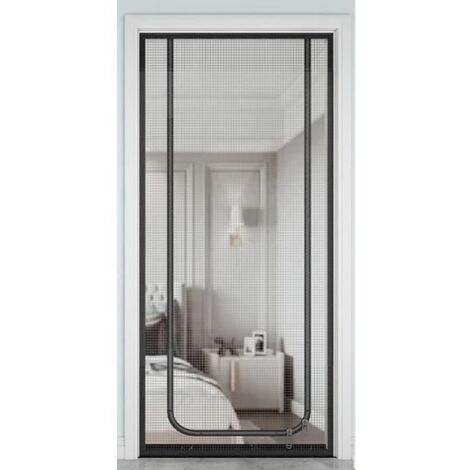 Rideau Moustiquaire De Portes - Fermeture Éclair - Anti Insectes - 95x220cm