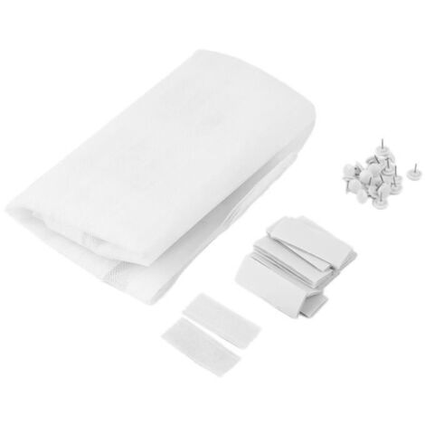 Rideau Moustiquaire Magnétique 120×210cm Bonne finition Léger Lavable Solide et robuste Fermeture automatique（Blanc）