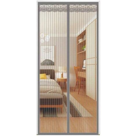 Rideau Moustiquaire Porte Magnétique 90x230 cm, Porte Moustiquaire Porte Fenetre, Moustiquaire À Fermeture Aimantée, pour Porte[153]
