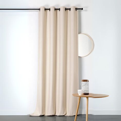 Rideau obscurcissant et isolant Boreal Ecru 140x260 cm