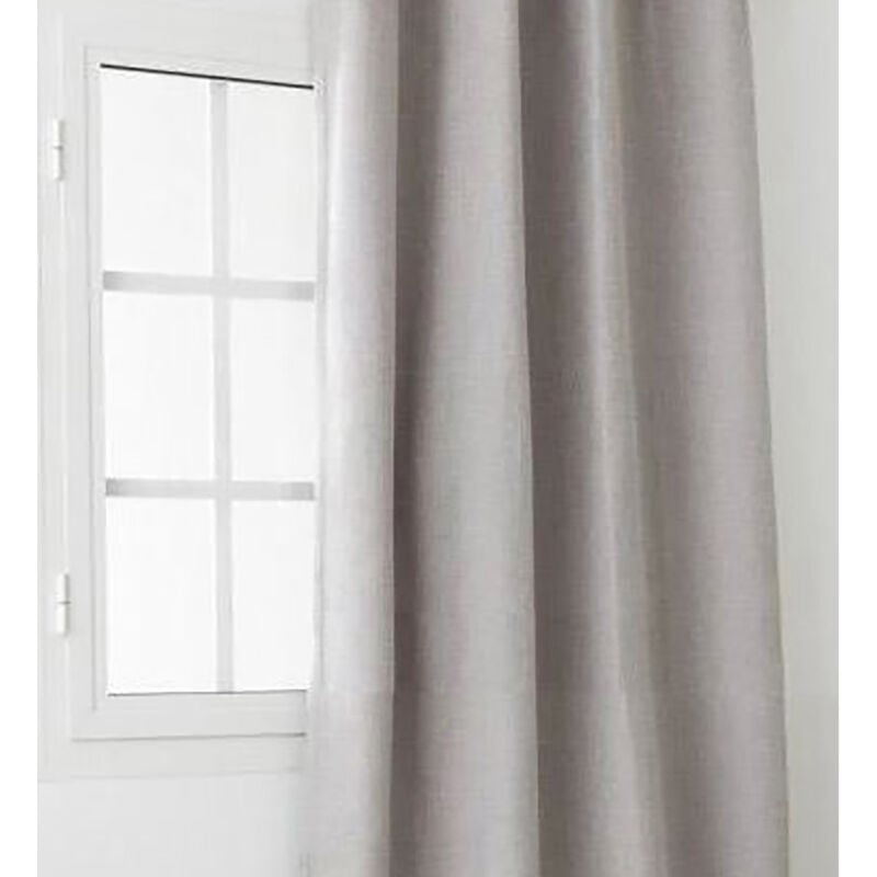 Homemaison - Rideau obscurcissant et isolant à galon fronceur Beige 140x260 cm