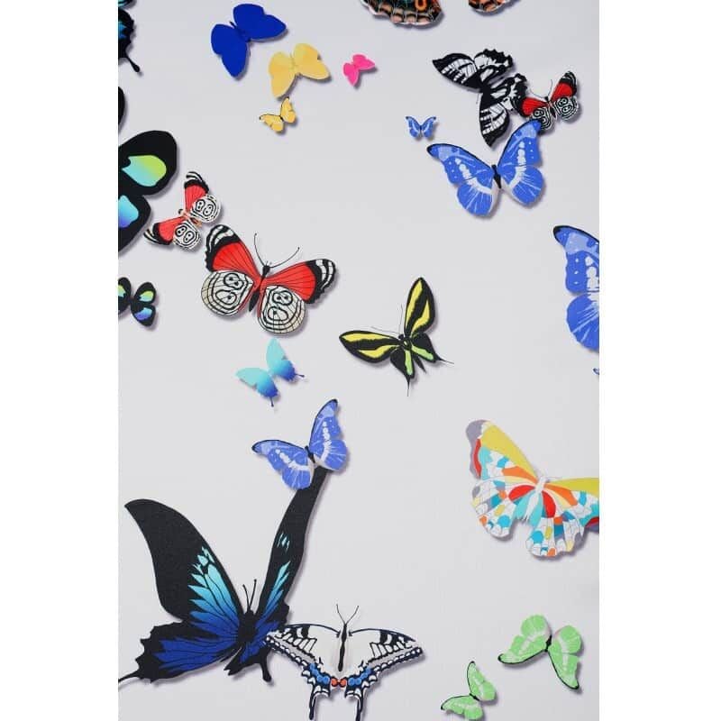 Rideau occultant motif papillon - 145x260cm - Multicolore