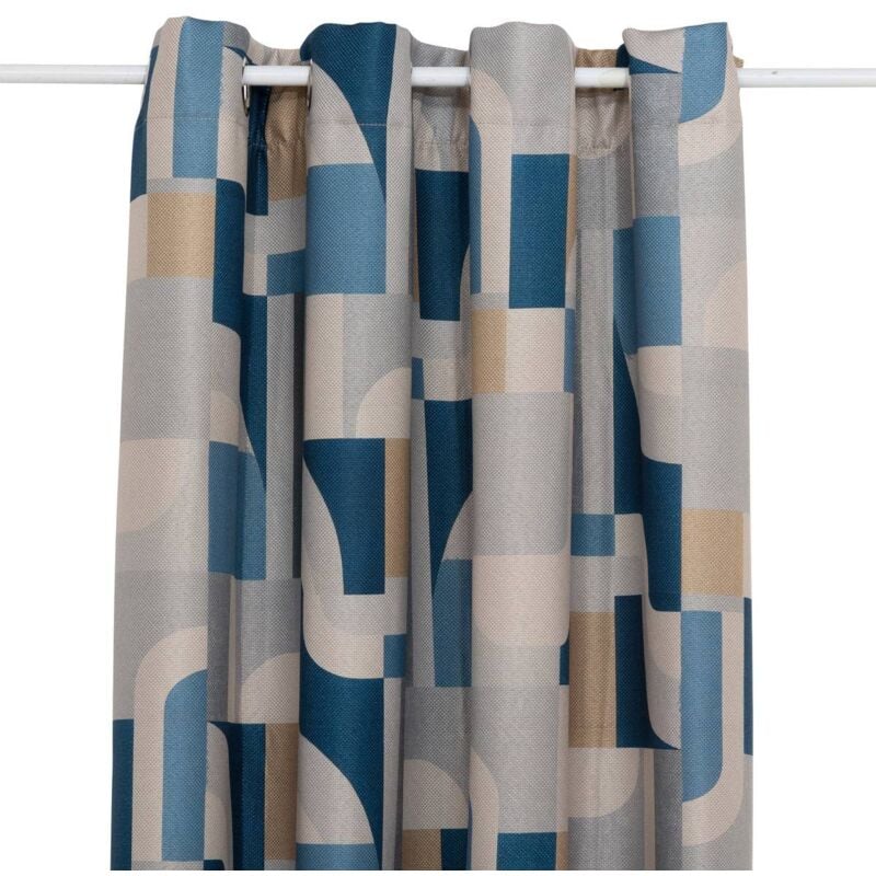 Rideau occultant Elena bleu 135x260cm Atmosphera créateur d'intérieur