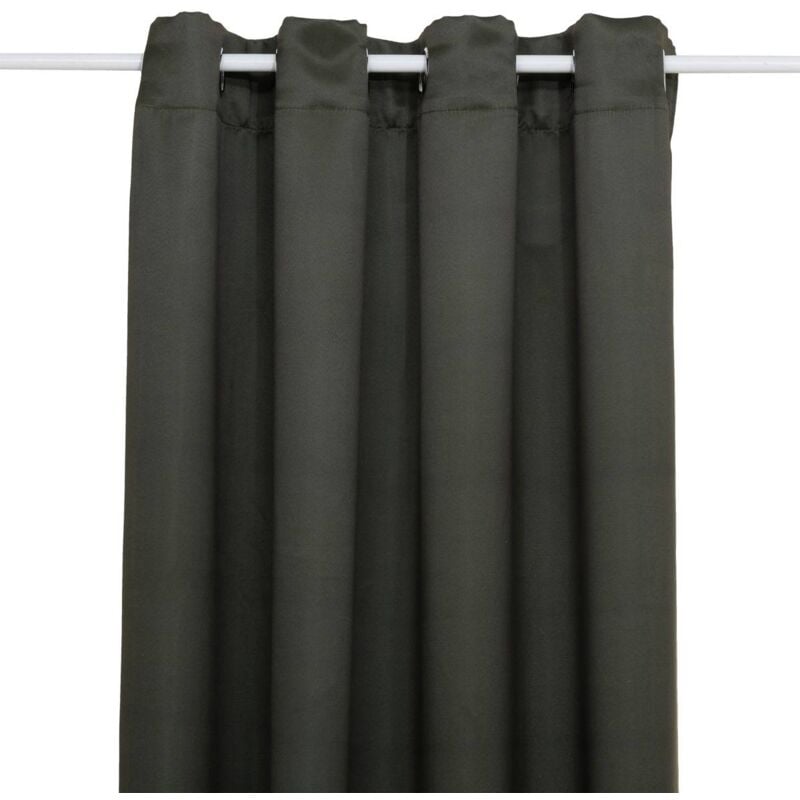 Rideau occultant Odelie vert kaki 135x240cm Atmosphera créateur d'intérieur