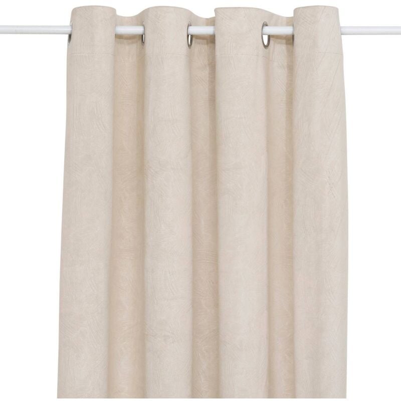 Rideau occultant effet velours Fujo lin 135x260cm Atmosphera créateur d'intérieur