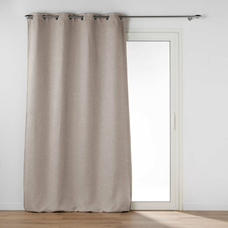 Rideau occultant 140 x 240 cm occultant jacquard Dusky Beige