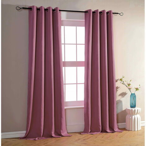 Rideau occultant 140 x 260 cm couleurs Pop   - 4 Panneaux occultant