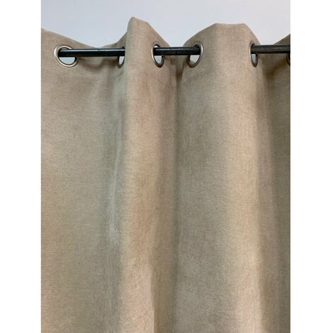 Rideau occultant 140x260 cm en polyester – Isolant phonique et thermique – Poids 420 g/m² pour excellente durabilité – Linder