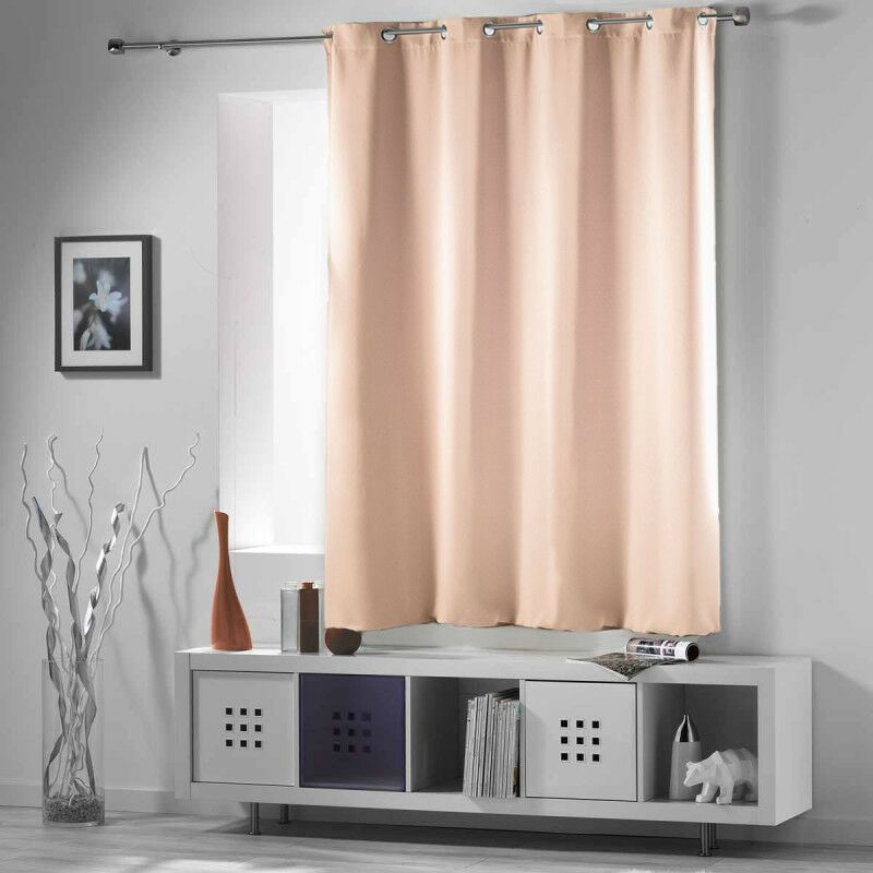 Rideau occultant à 8 oeillets 'Occult' - Rose Nude - 135 x 180 cm - Livraison gratuite