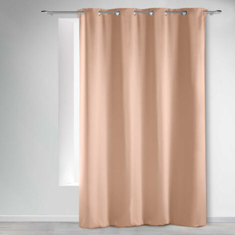 Rideau occultant à 8 oeillets "Occult" - Rose Nude - 135 x 280 cm - Livraison gratuite