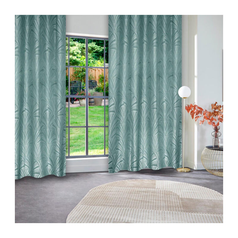 Rideau Occultant à Œillets 'Effie' 140x260cm Bleu Clair