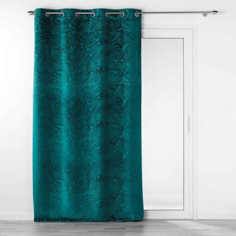 Rideau Occultant "Analia" 140x240cm Pétrole
